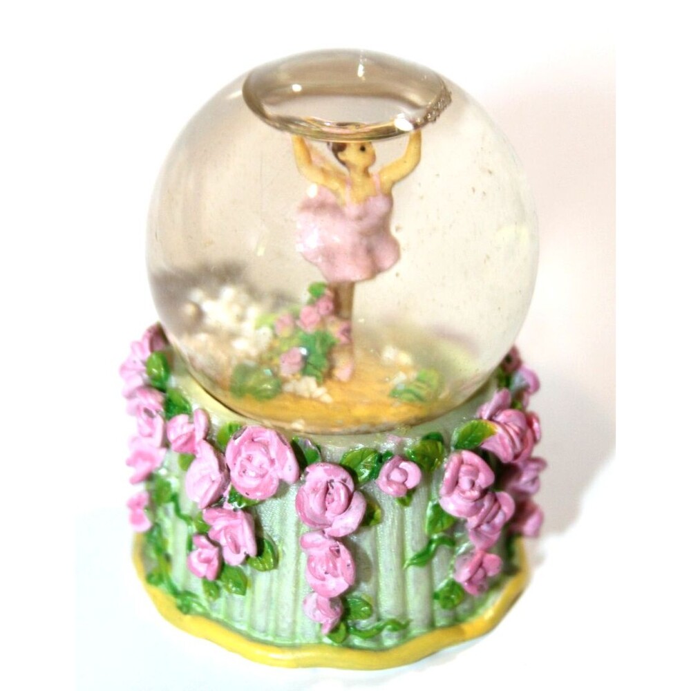 Nutcracker Ballet Gifts NBG Ballerina Snow Water Globe Caucasian Dancer 2.5"